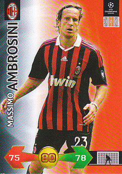 Massimo Ambrosini A.C. Milan 2009/10 Panini Super Strikes CL #6